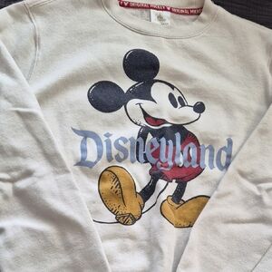 Disney Mickey Mouse Cream and Red Sweatshirt